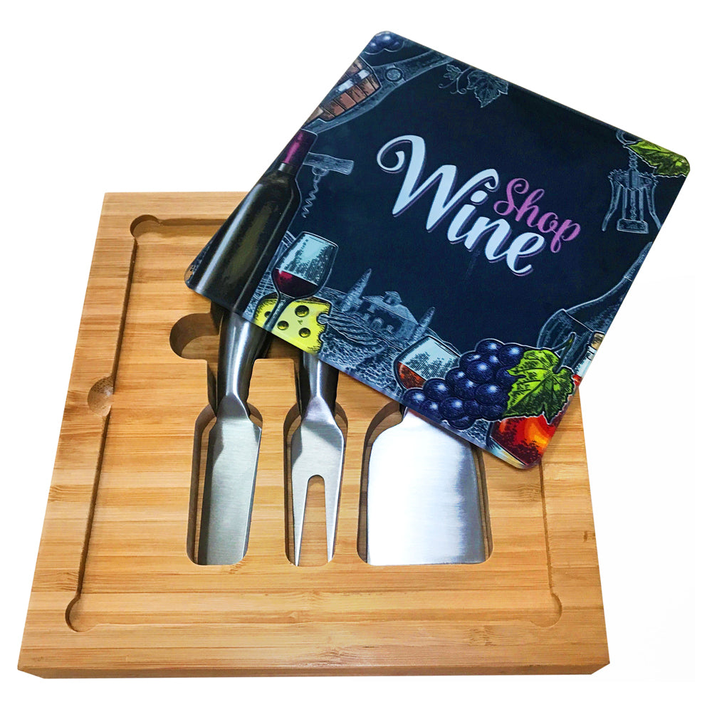 Walker Cheeseboard & Knife Set - Printed