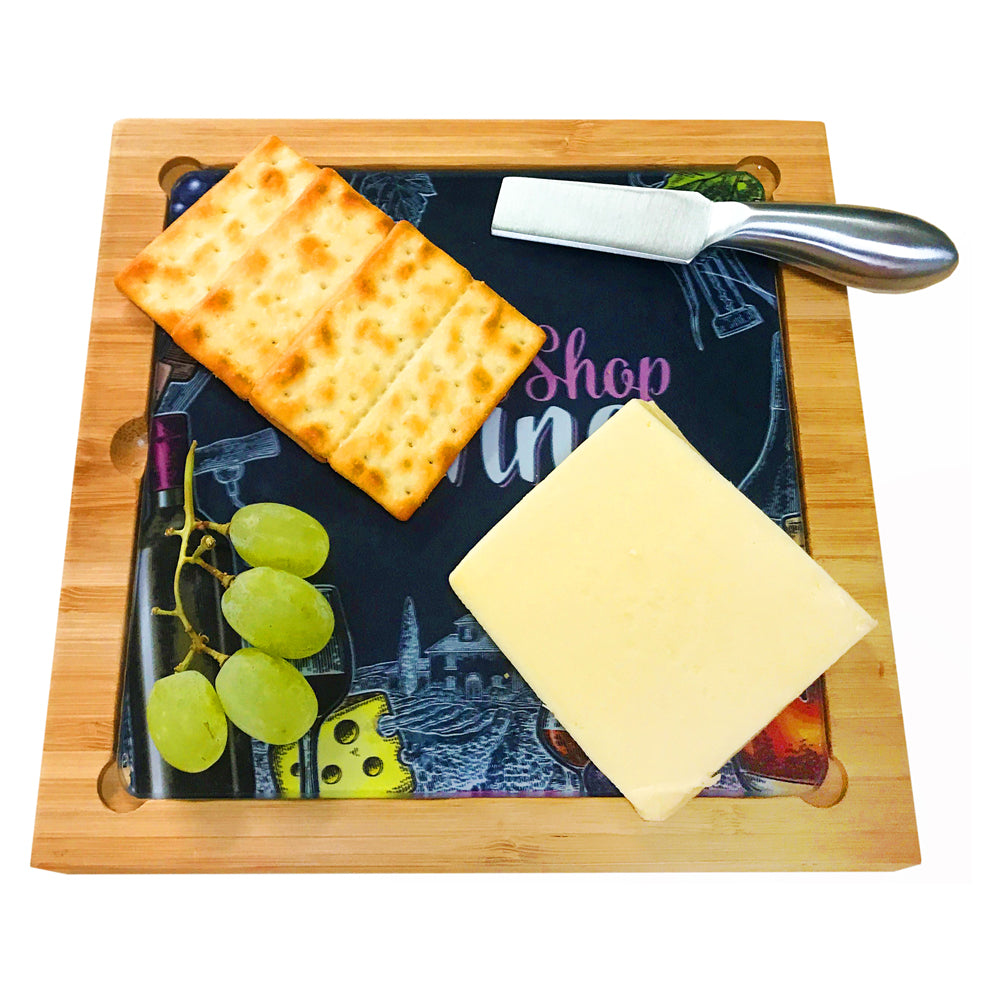 Walker Cheeseboard & Knife Set - Printed