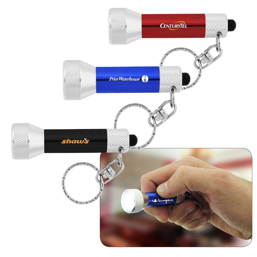 Eleven LED Key Chain Flashlight - Branded