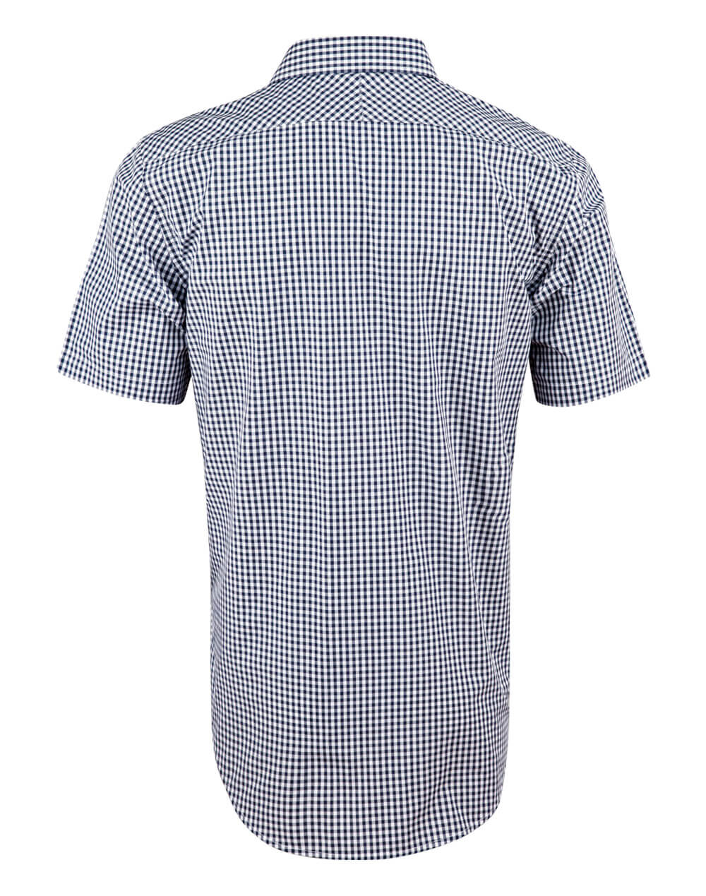 M7300S Men's Gingham Check Short Sleeve Shirt