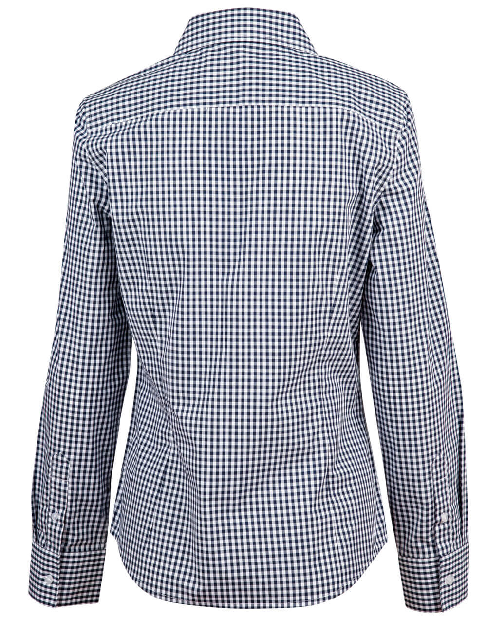 M8300L Ladies’ Gingham Check Long Sleeve Shirt