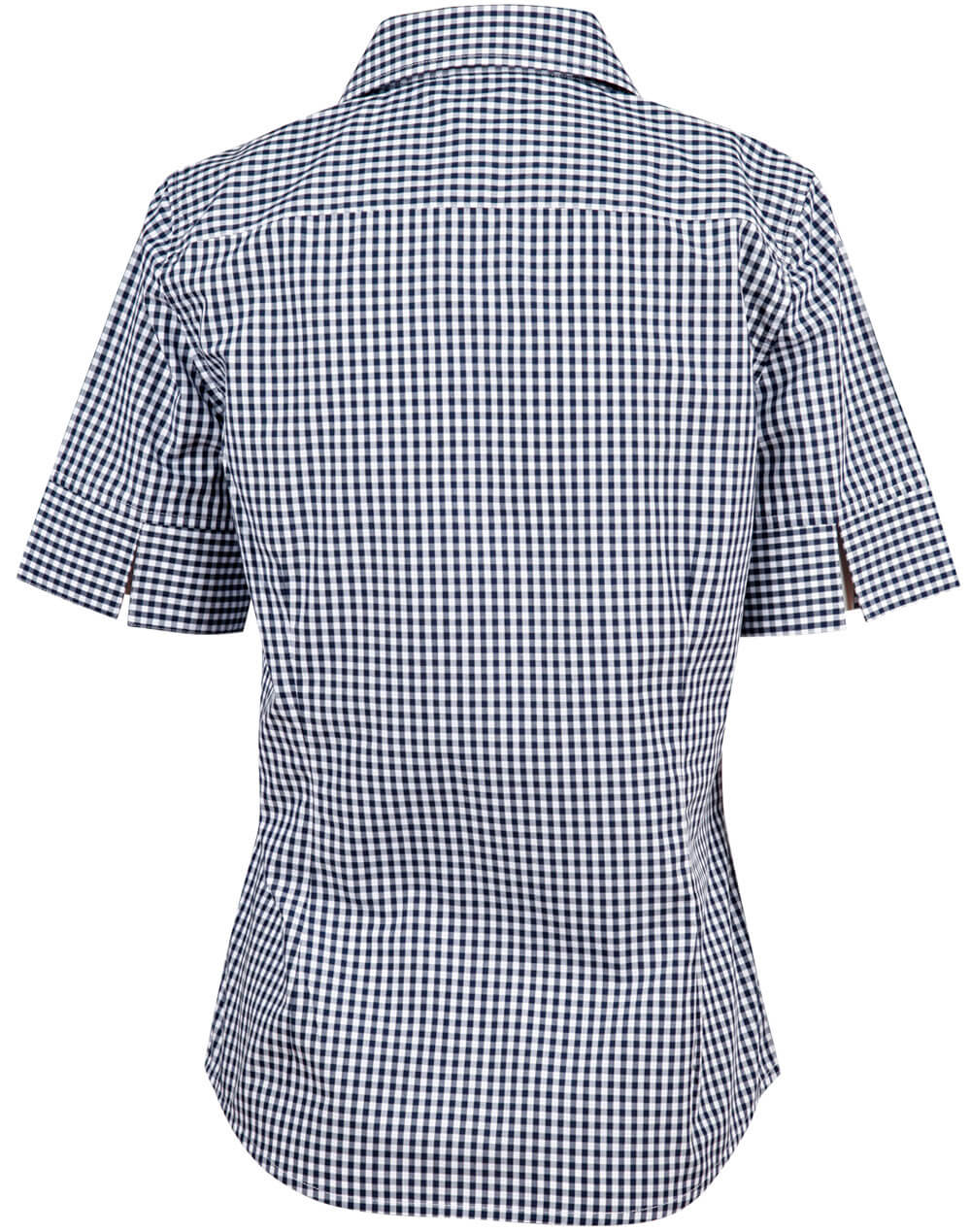 M8300S Ladies’ Gingham Check Short Sleeve Shirt