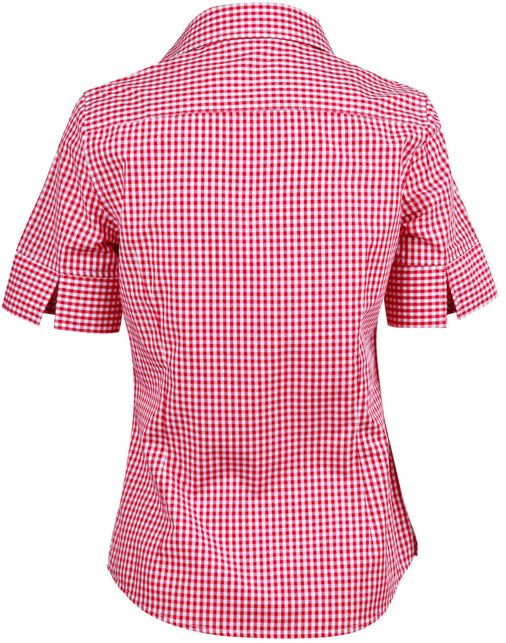 M8300S Ladies’ Gingham Check Short Sleeve Shirt