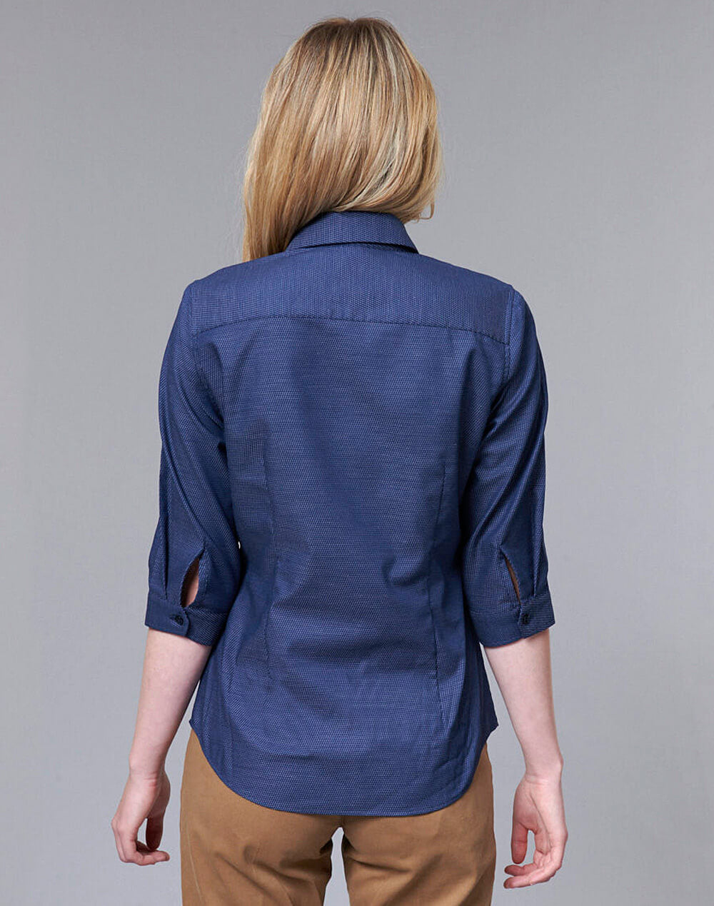 M8400Q Ascot Ladies 3/4 Sleeve Stretch Shirt
