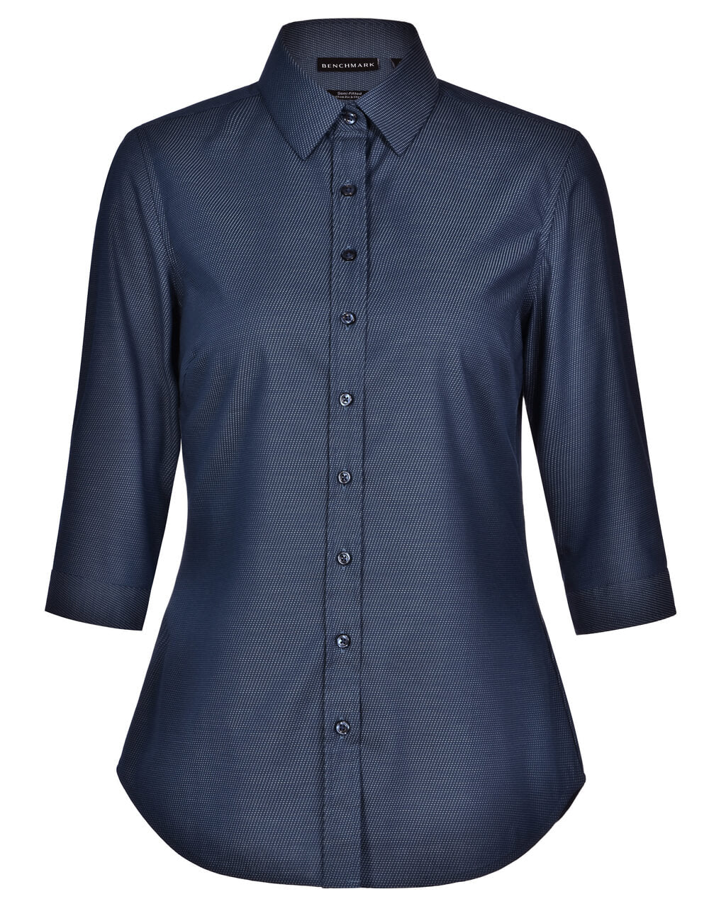 M8400Q Ascot Ladies 3/4 Sleeve Stretch Shirt