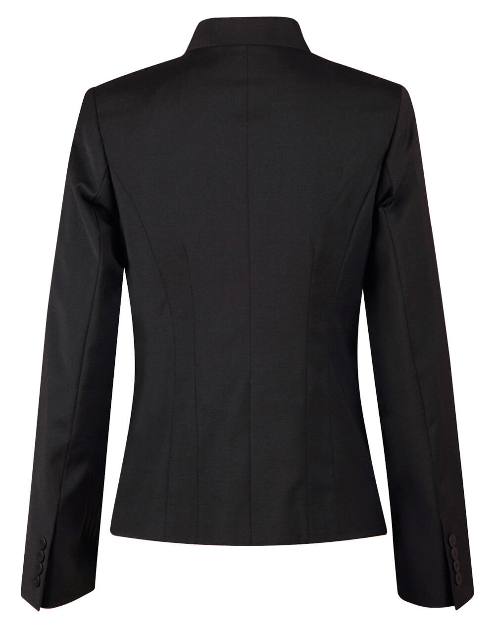 M9202 Ladies’ Wool Blend Stretch Reverse Lapel Jacket