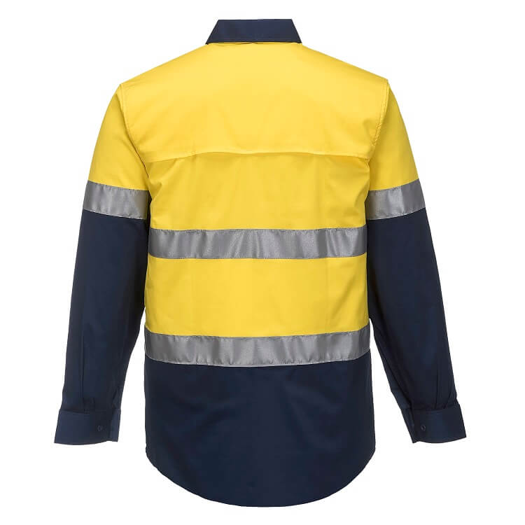 MA801 Lightweight Taped Long Sleeve Shirt - dixiesworkwear
