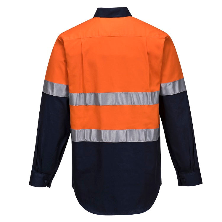 MC101 Regular Weight Taped Closed Front Shirt - dixiesworkwear
