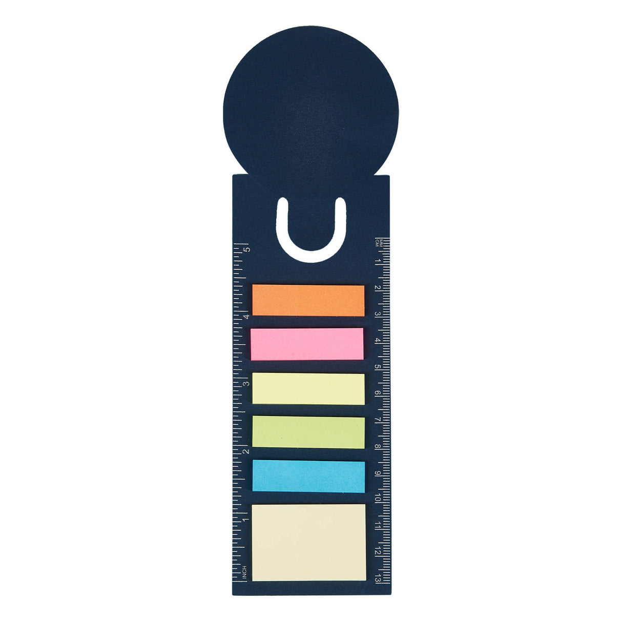 Bookmark Ruler Sticky Note Pad - Printed
