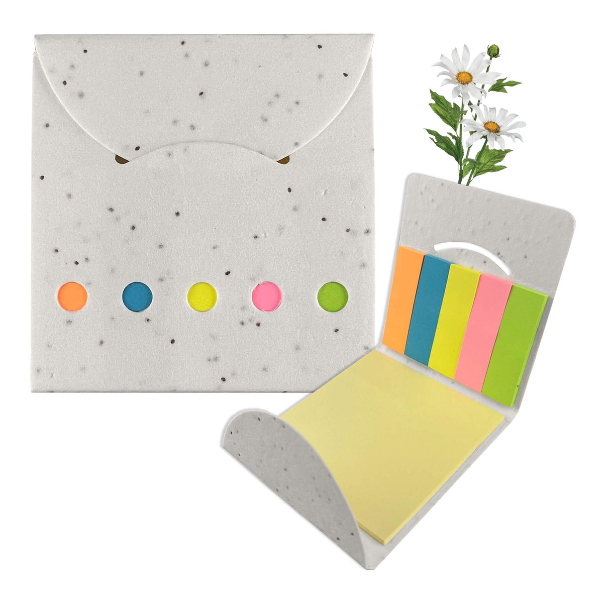 Daisy Seed Sticky Note Pad - Printed