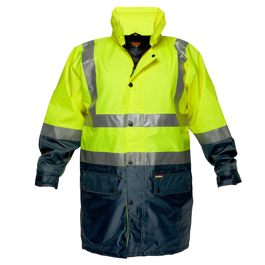 MJ208 Hi-Vis Polar Fleece Lined Contrast Traffic Jacket