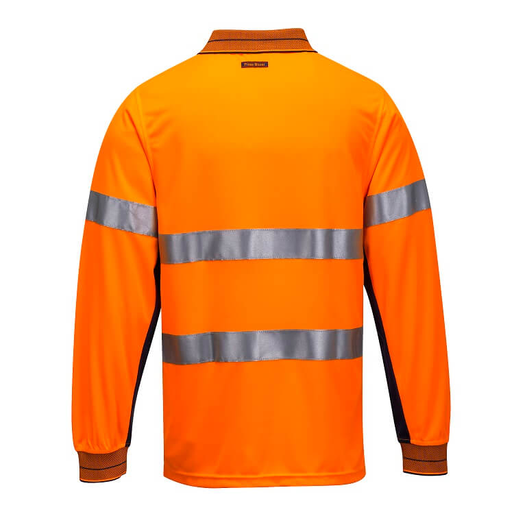 MP513 Long Sleeve Micro Mesh Polo with Tape - dixiesworkwear