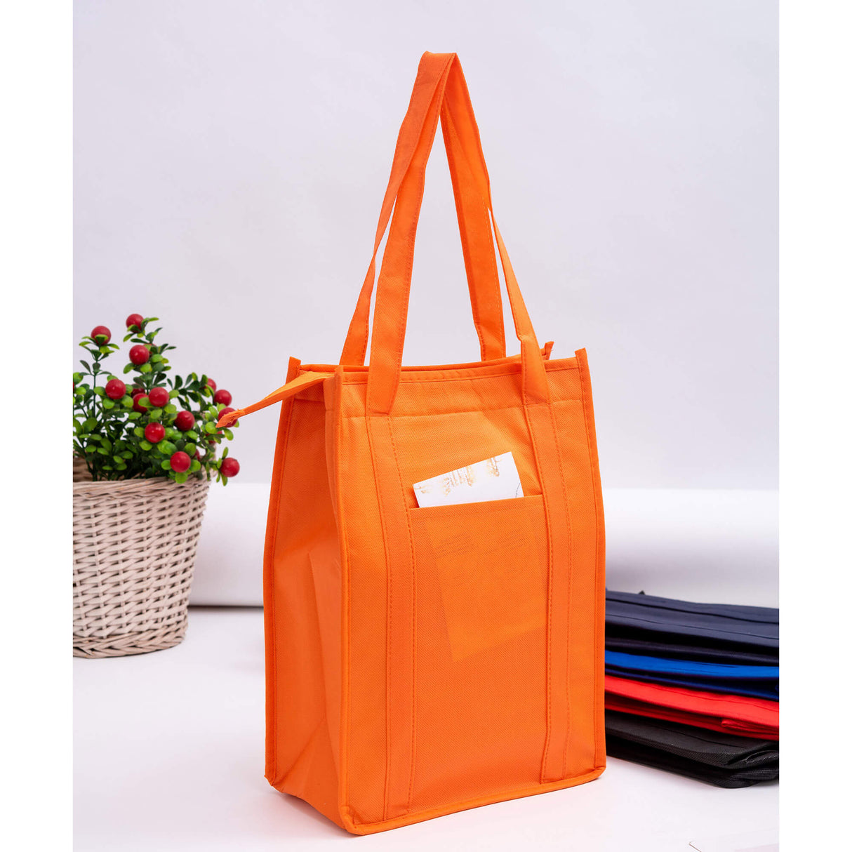 Cooler Bag with Top Zip Closure - Printed