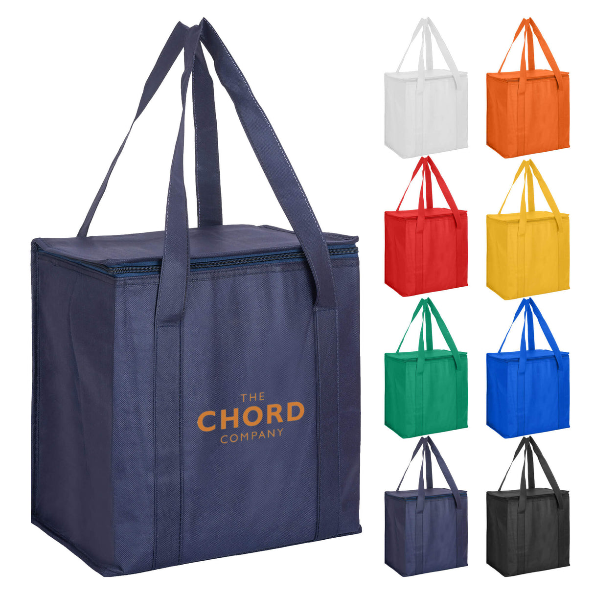 Cooler Bag with Zipped Lid - Printed