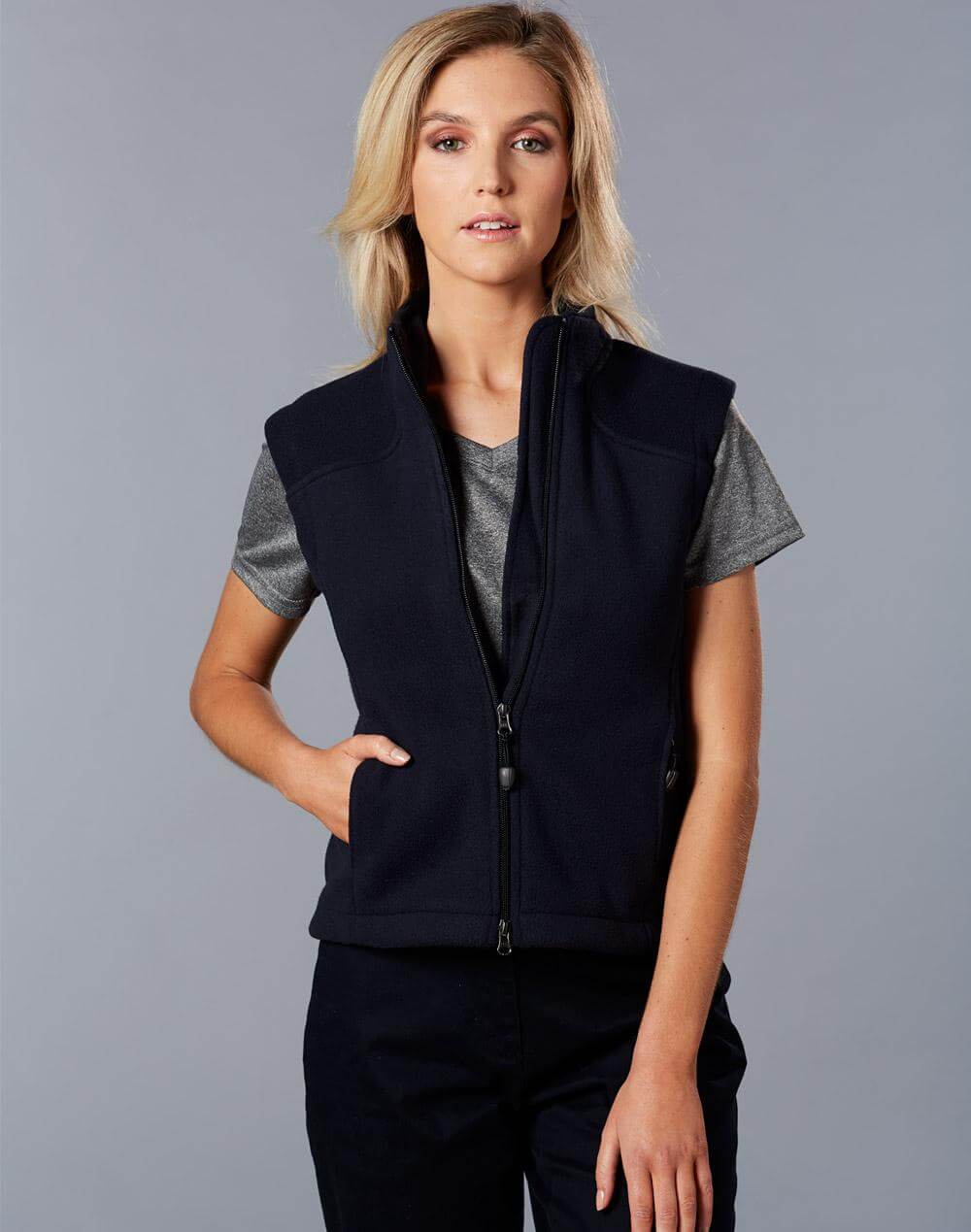 PF10 Diamond Polar Fleece Vest Ladies