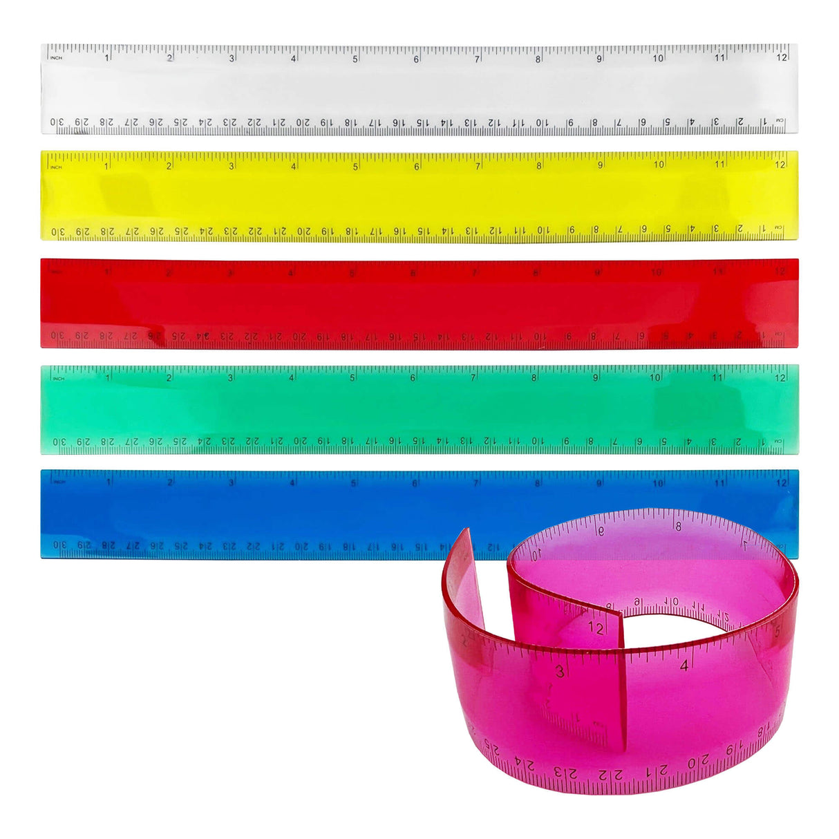 PVC Soft Plastic Ruler - Printed