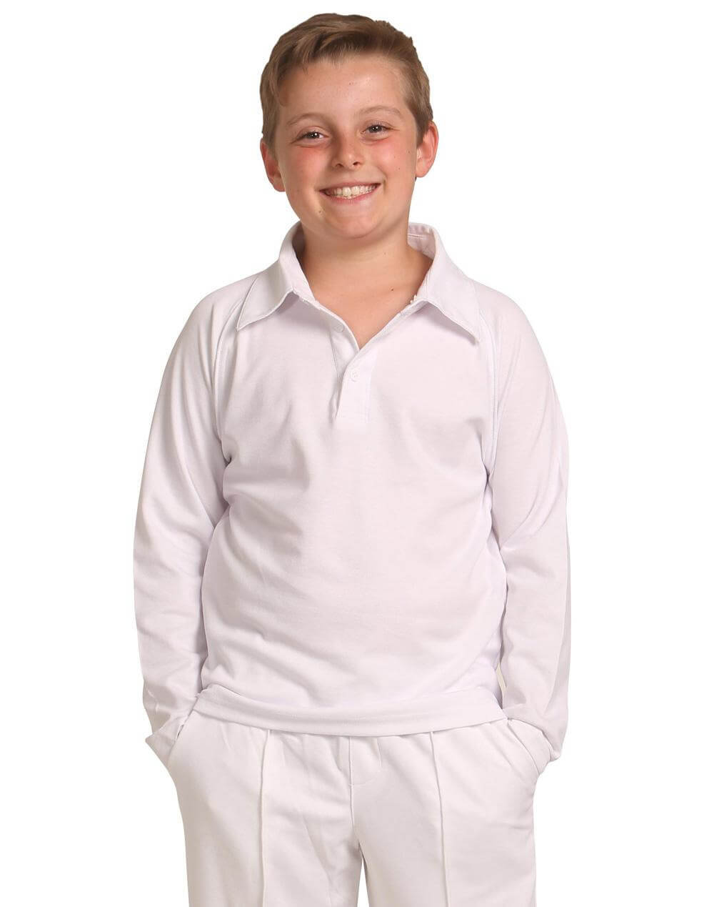 PS29KL Cricket Polo Long Sleeve Kid's