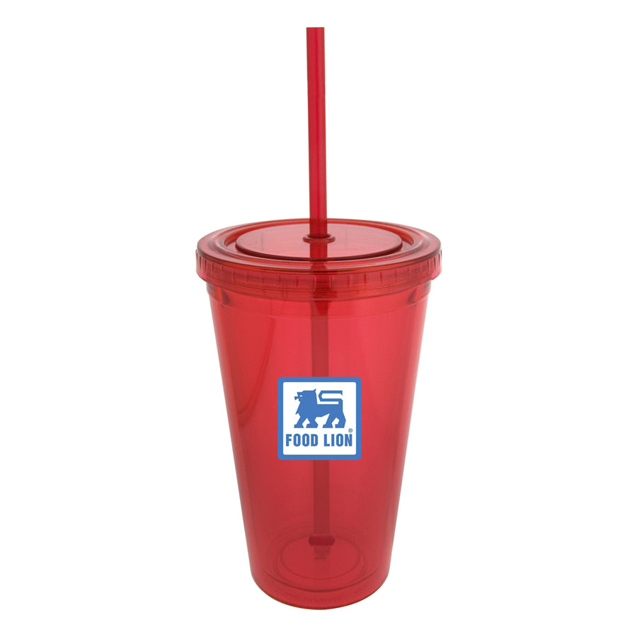 Europe Arcylic Plastic Tumbler 473ml - Printed
