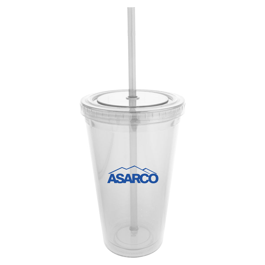 Europe Arcylic Plastic Tumbler 473ml - Printed