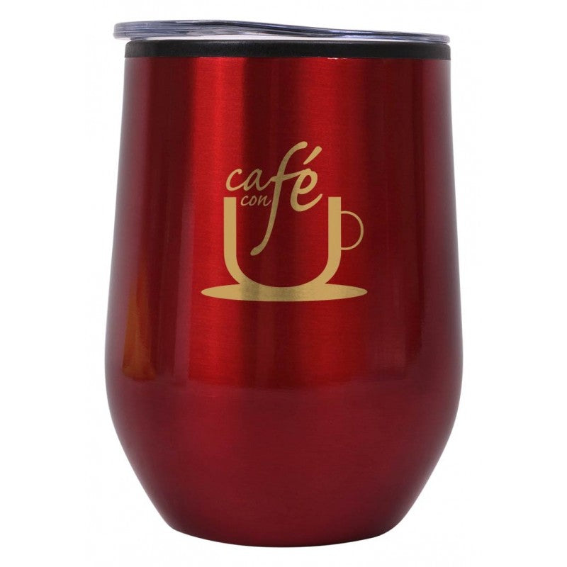 Cafe Stainless Steel Cup 350ml - Printed
