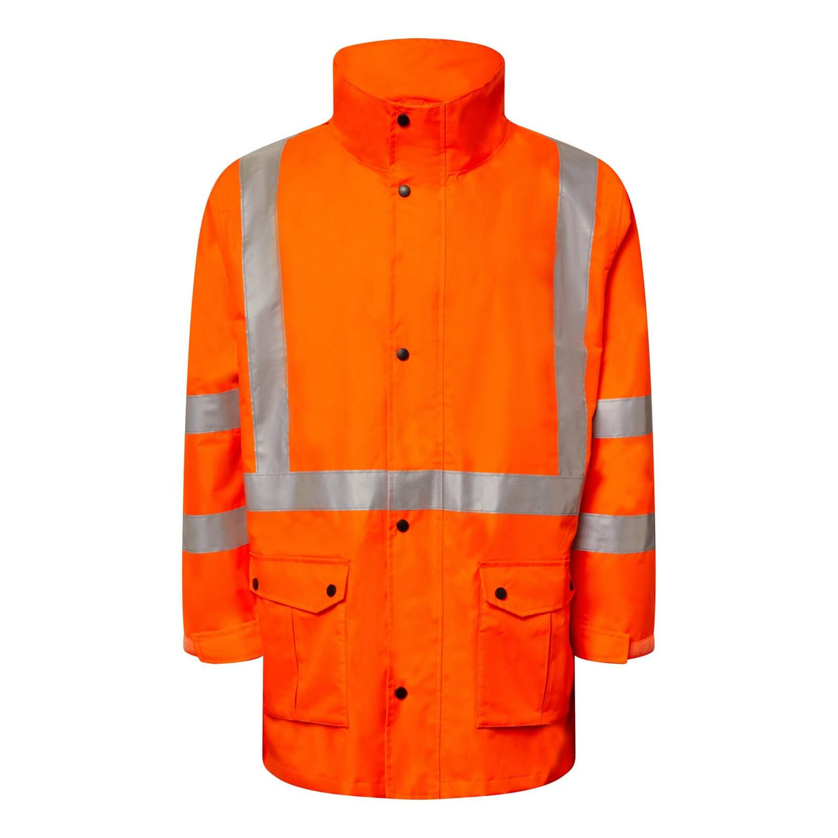 WW9017 Workcraft NSW Rail Hi Vis Reflective Jacket With X Pattern Tape