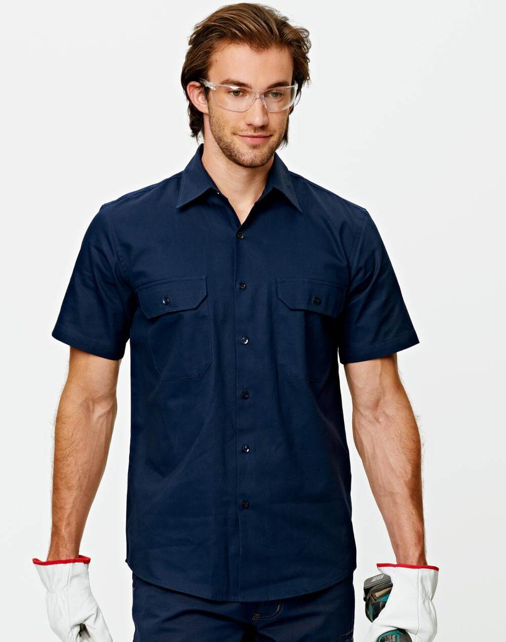 WT03 - Cotton Drill Work Shirt