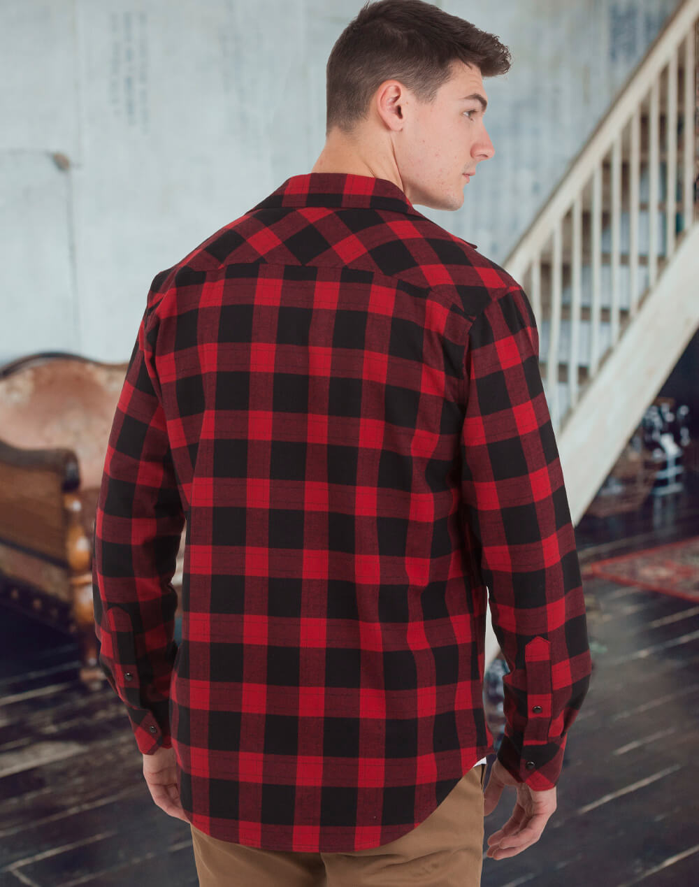 WT11 - Unisex Classic Flannel Plaid Shirt