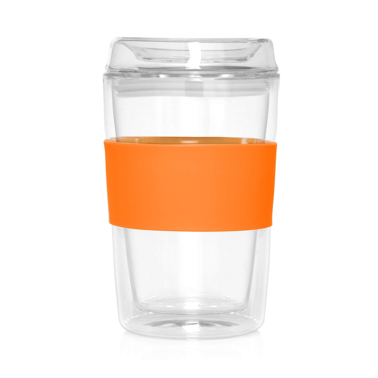 Eco Coffee Glass Lid Double Wall CUP2GO 300ML - Printed