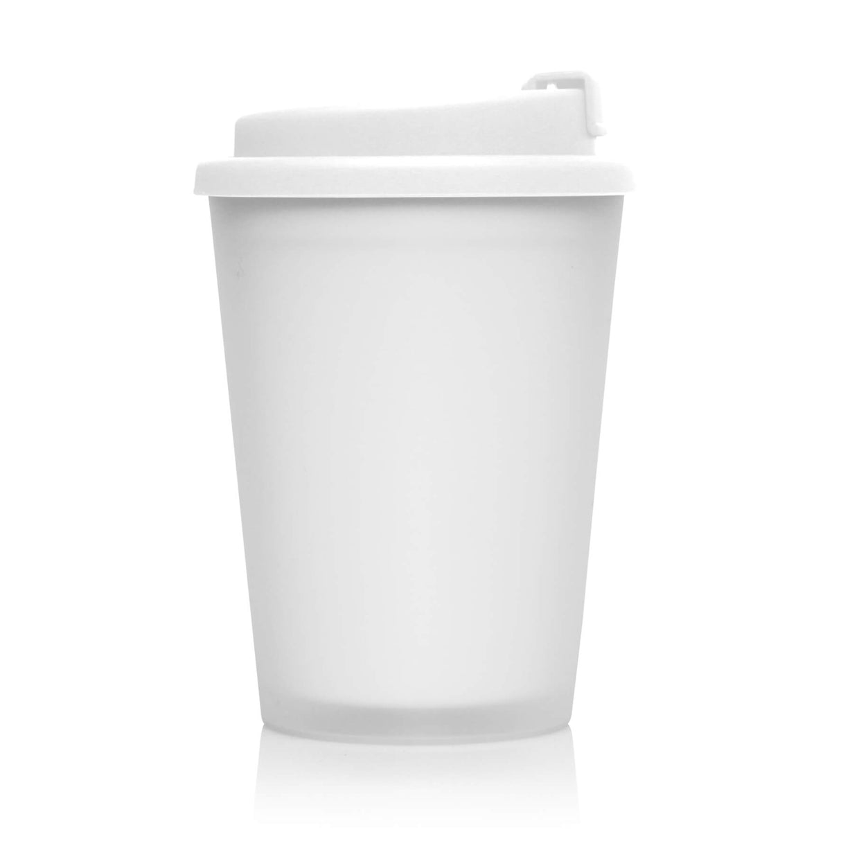 Eco Coffee Cup Plastic Double Wall CUP2GO Frosted 356ML - Printed