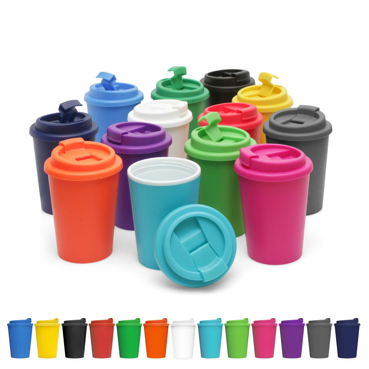 Eco Coffee Cup Plastic Double Wall CUP2GO 356ML - Printed