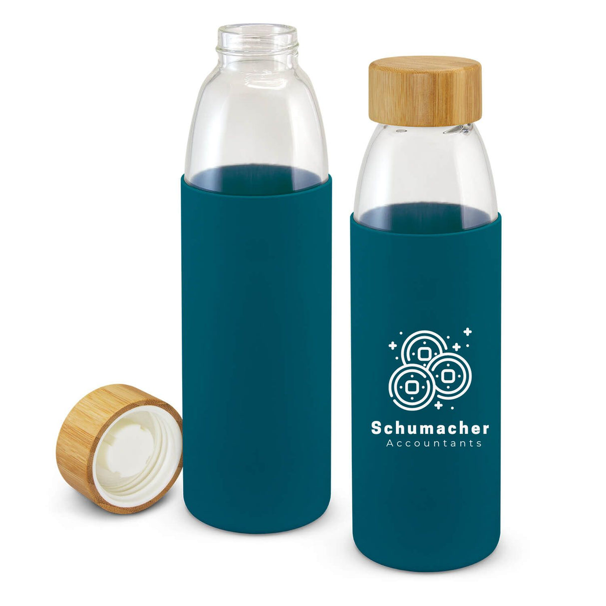 Elegant Glass Custom Drink Bottle 500ml - Printed