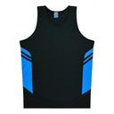 1111 Aussie Pacific Tasman Mens Singlets - Dark Colours