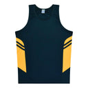 1111 Aussie Pacific Tasman Mens Singlets - Dark Colours