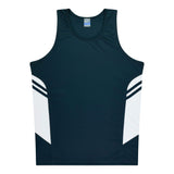 1111 Aussie Pacific Tasman Mens Singlets - Dark Colours