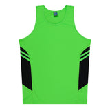 1111 Aussie Pacific Tasman Mens Singlets - Neon Colours