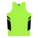 1111 Aussie Pacific Tasman Mens Singlets - Neon Colours