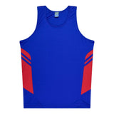 1111 Aussie Pacific Tasman Mens Singlets - Mixed Colours