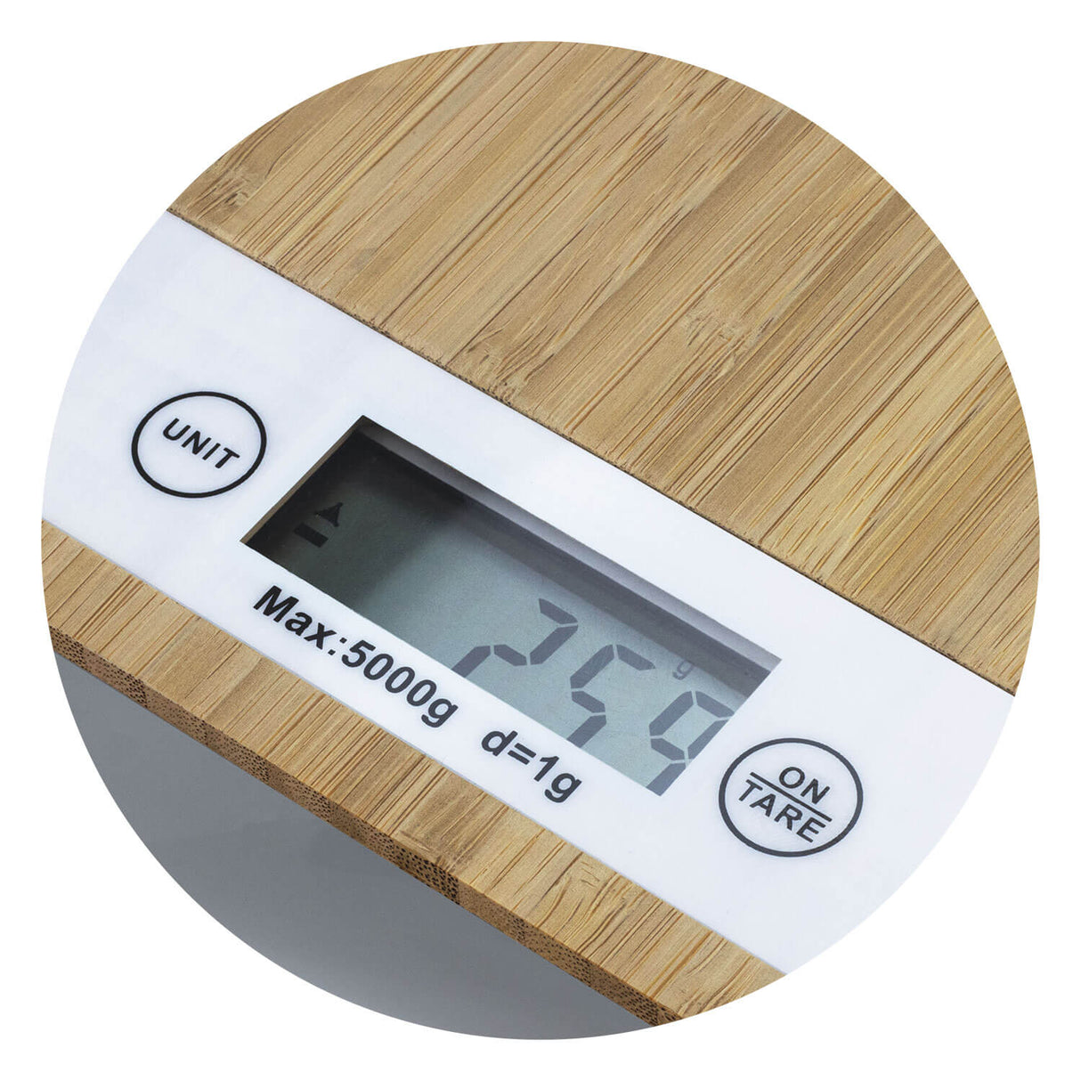 Bamboo Kitchen Scale - Printed