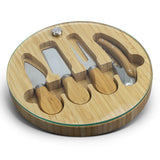 Eco Glass & Bamboo Cheese Board - Engraved