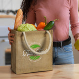 Customised Starch Jute Tote Bag - Printed