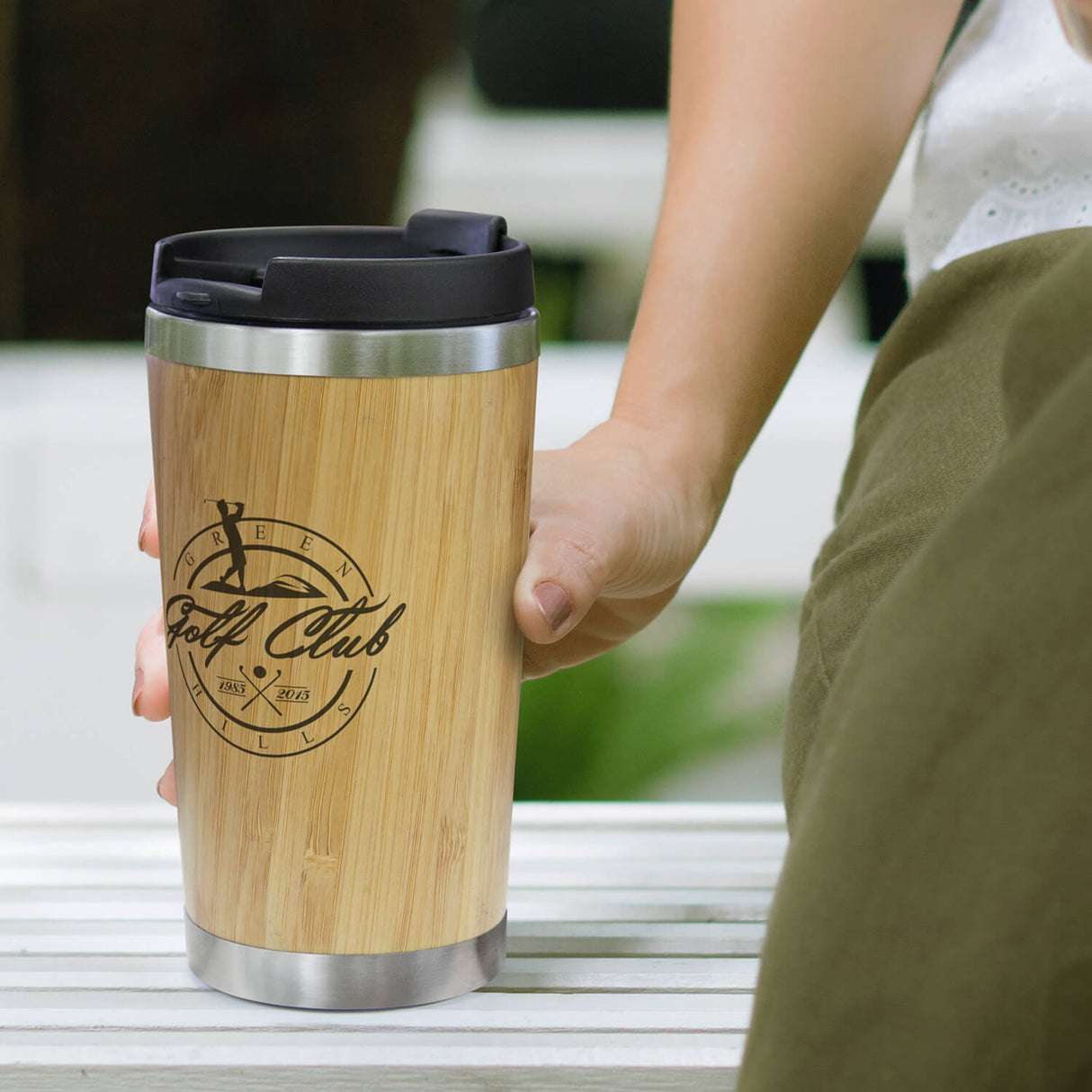 Bamboo Double Wall Cup - Printed