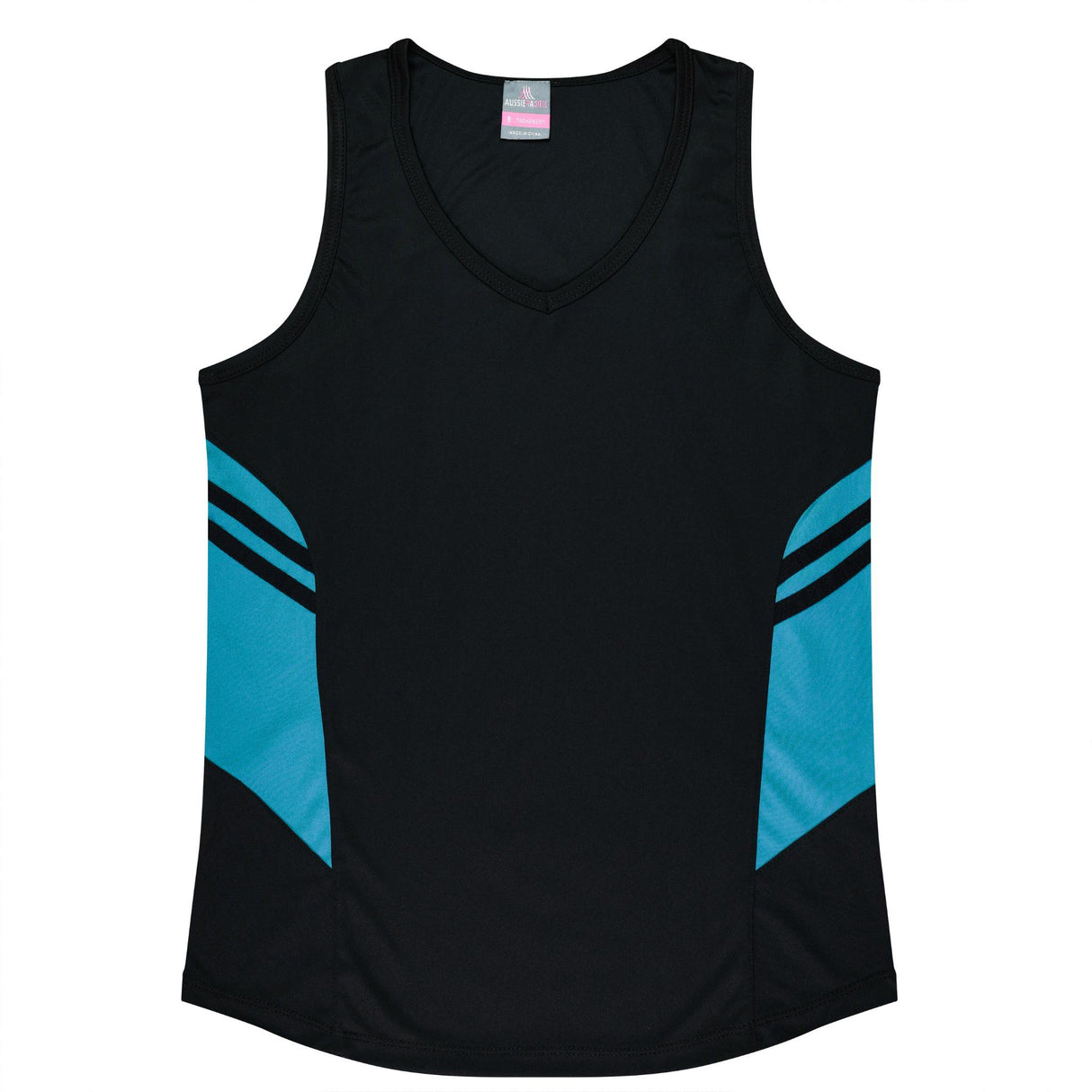 2111 Aussie Pacific Tasman Ladies Singlets - Dark Colours