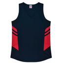 2111 Aussie Pacific Tasman Ladies Singlets - Dark Colours