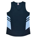 2111 Aussie Pacific Tasman Ladies Singlets - Dark Colours