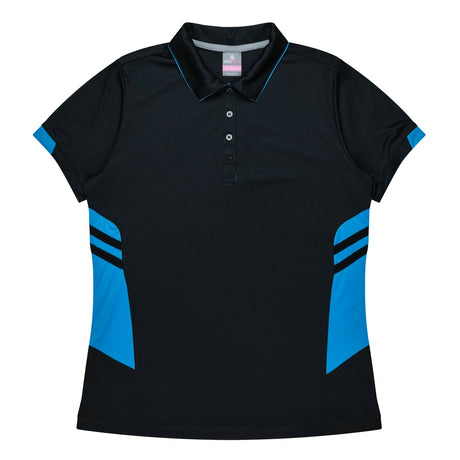 2311 Aussie Pacific Tasman Polo Ladies - Black Base