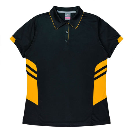 2311 Aussie Pacific Tasman Polo Ladies - Black Base