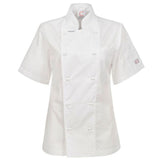 CJL22 Women's Lightweight Executive Short Sleeve Chefs Jacket