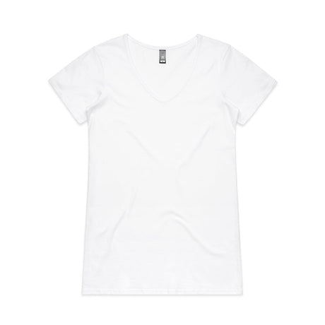 4010 AS Colour Wo's Bevel V Neck Tee