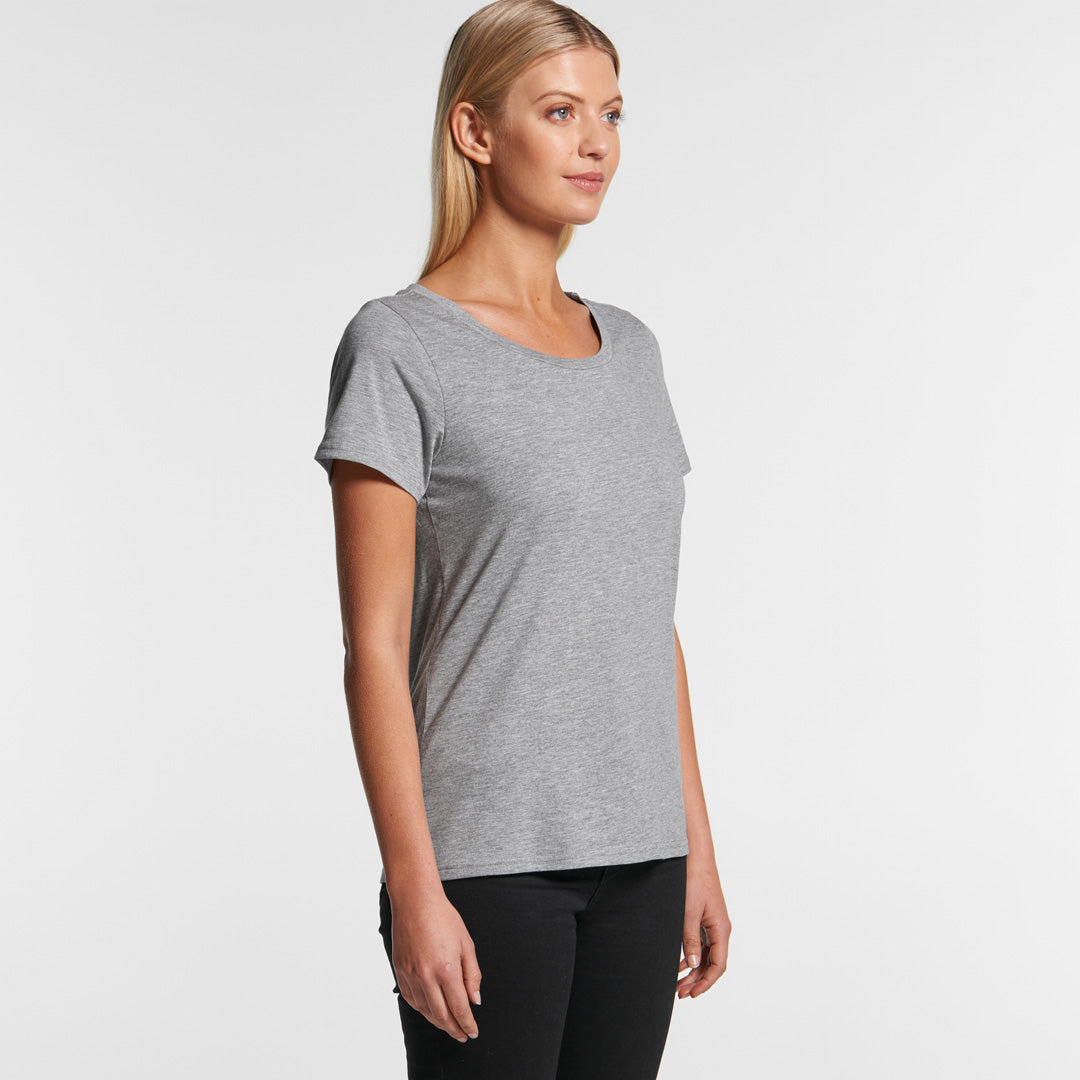 4011 AS Colour Wo's Shallow Scoop Tee