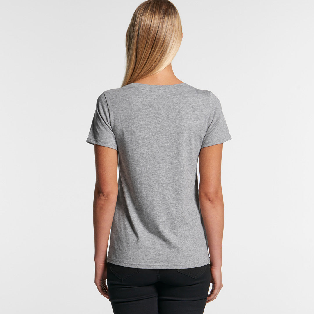 4011 AS Colour Wo's Shallow Scoop Tee